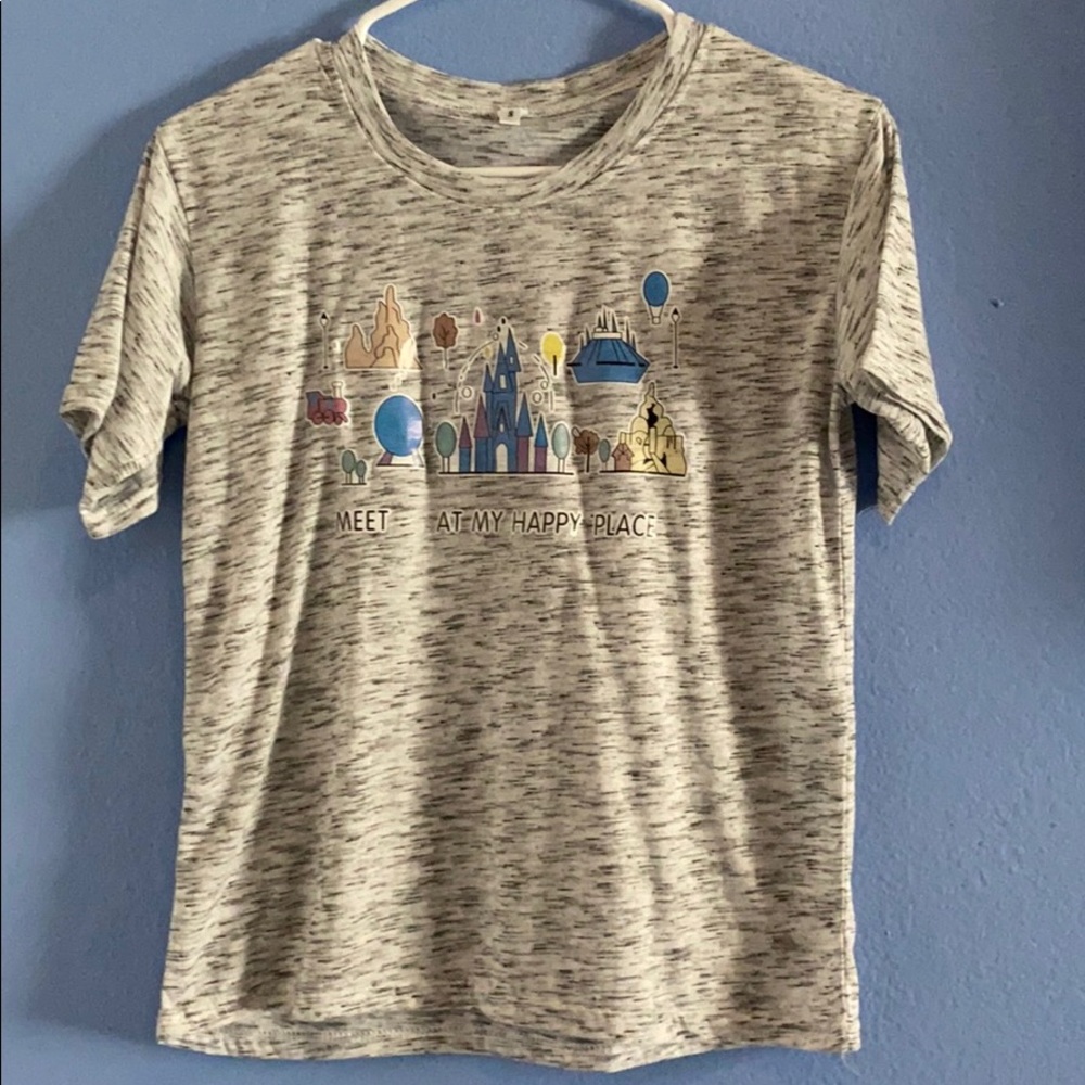 Meet at my happy place, disney tee